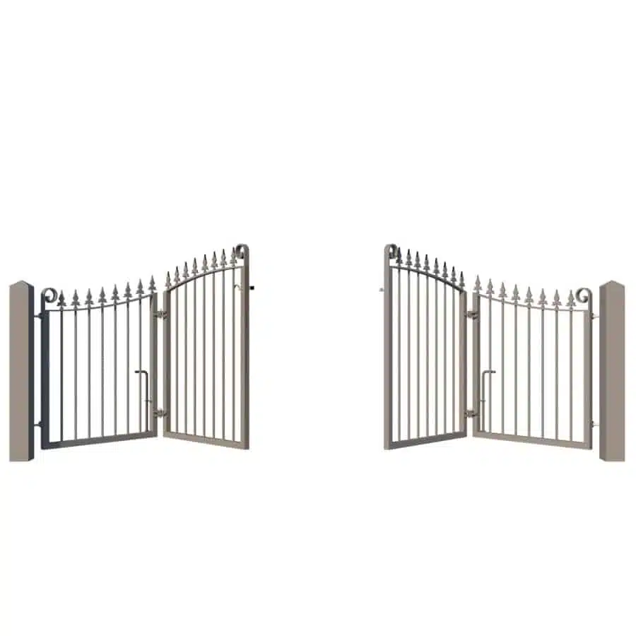 Metal Bi-fold Driveway Gate - The Hartland Low height opening centre