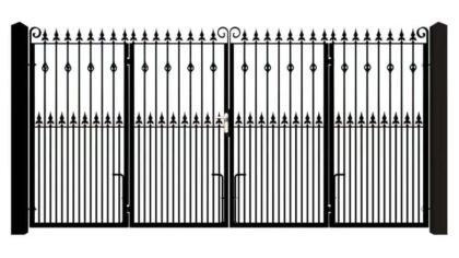 Metal-Bi-fold-Driveway-Gate-The-Sheringham