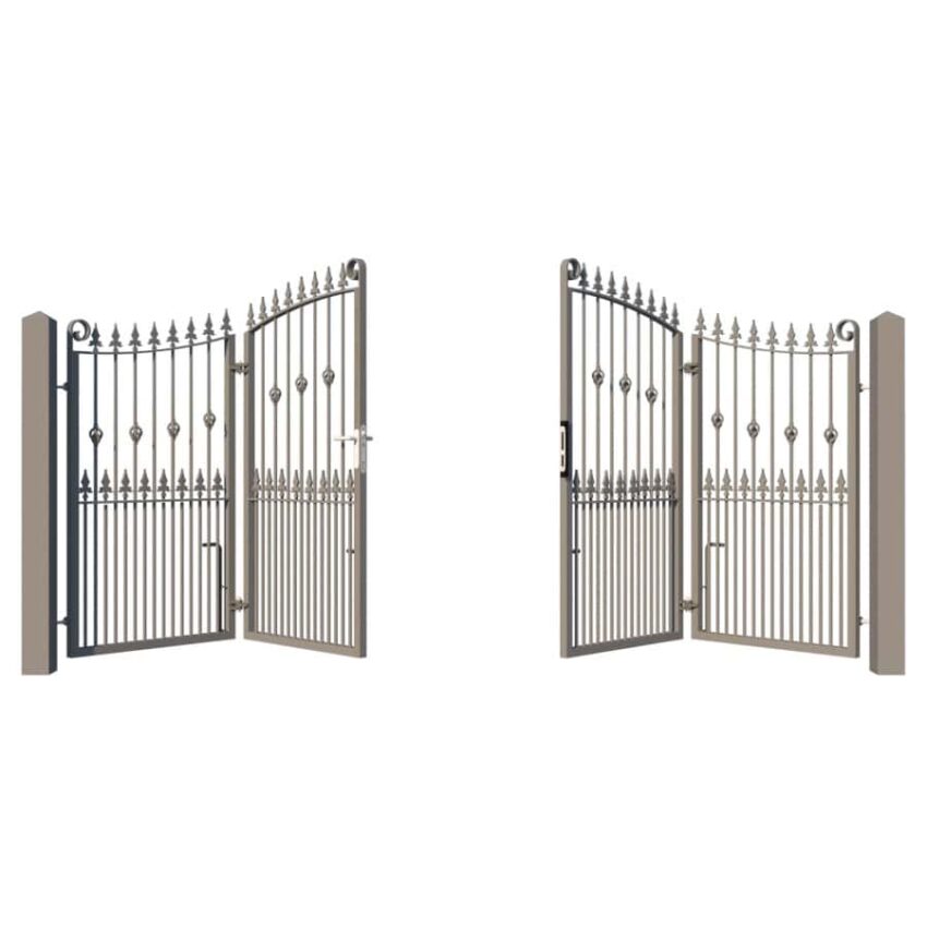 Metal Bi-fold Driveway Gate - The Wentworth - centre opening