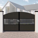 Composite Driveway Gates - The Haverhill - Bow Top