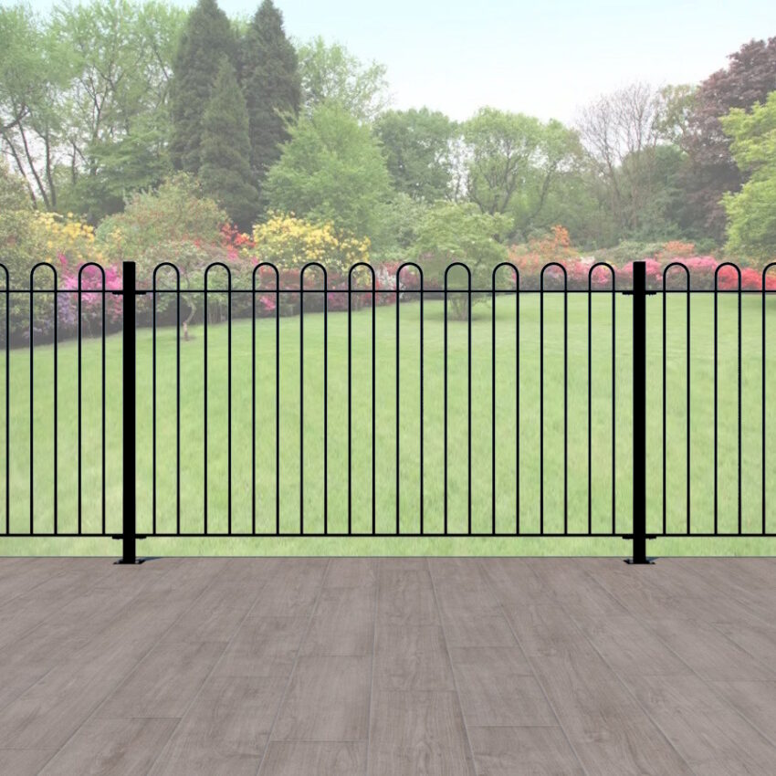 Hoop Style Metal Balustrades - The Stafford