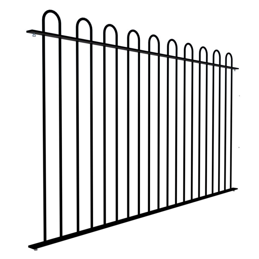 Hoop Style Metal Balustrades - The Stafford - side view