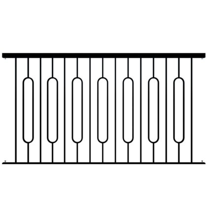 Metal Balustrades - The Lymington - panel - flat