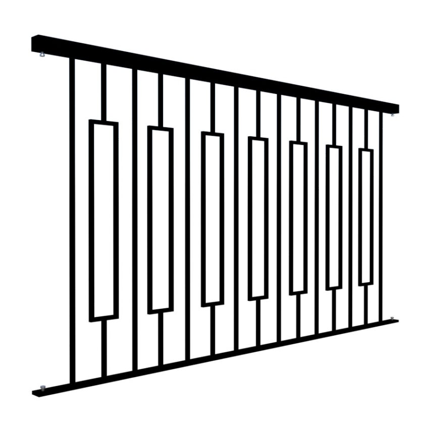 Metal Balustrades -The New Forest - side panel
