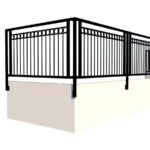 Metal Balustrades -The Southampton - mounted on face