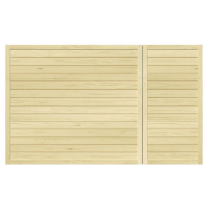 Newport Pine Split Driveway Gate_Flat Top - modern design