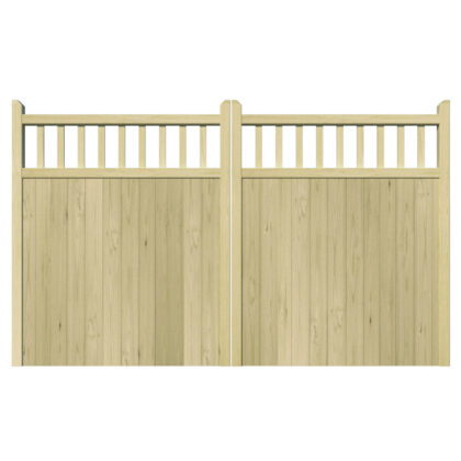 Wooden Driveway Gate - The Baywood High