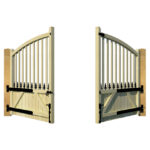 Wooden Driveway Gate - The Christchurch - rear open