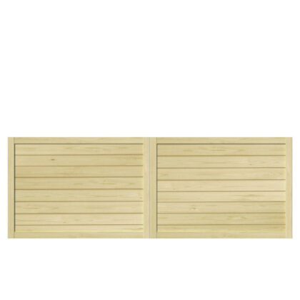 Wooden Driveway Gate - The Newport Low