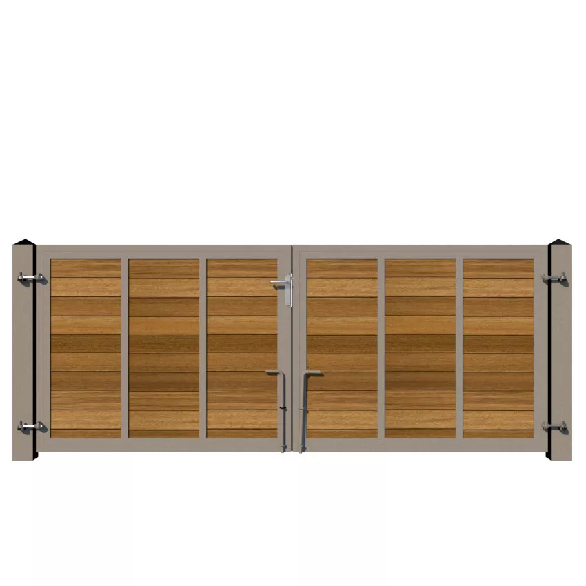 Metal Framed Driveway Gate - The Warwickshire Low - rear