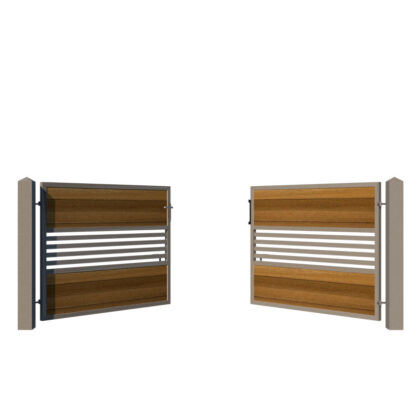 Metal Framed Driveway Gate - The Westgate Low - opening