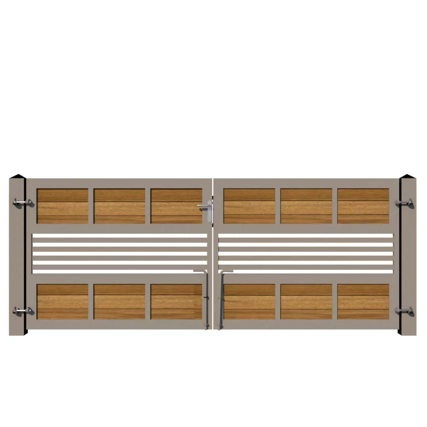 Metal Framed Driveway Gate - The Westgate Low - rear