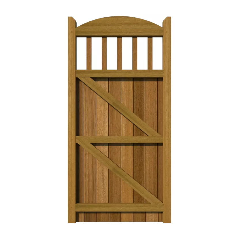 Hardwood Side Gate - The Redhill - rear
