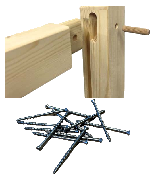 Mortise-tenon-and-dowel-jointed-frame a