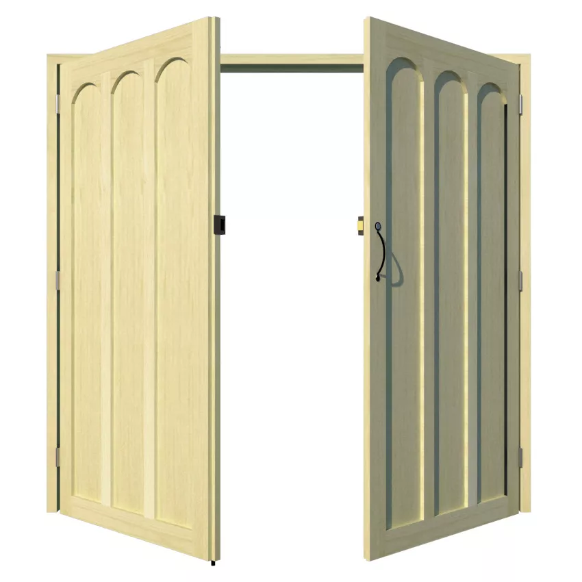 Wooden Garage Door - The Kendal - open