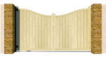 Wooden Sliding Gate - The Cotswold - closed