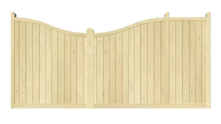 Wooden Sliding Gate - The Cotswold
