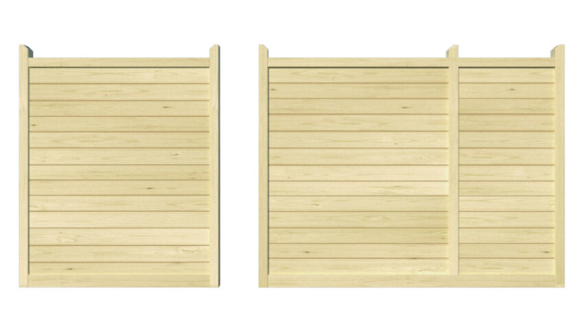 Wooden Sliding Gate - The Derby - split