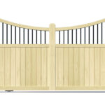 Wooden Sliding Gate - The Foxwood - front