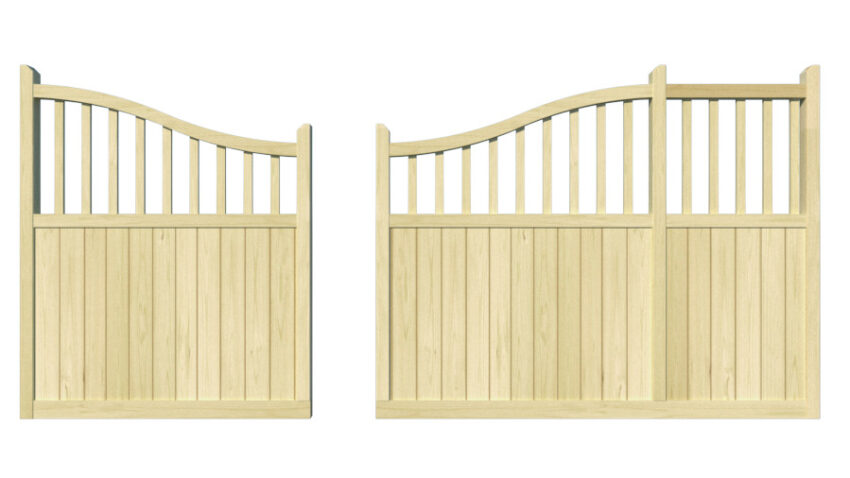 Wooden Sliding Gate - The Heritage - split
