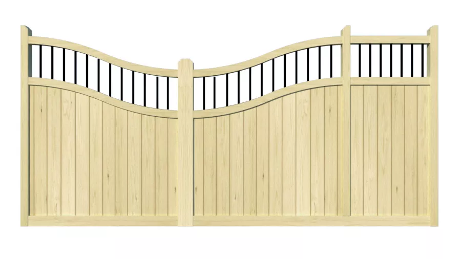 Wooden Sliding Gate - The Outwood Reverse