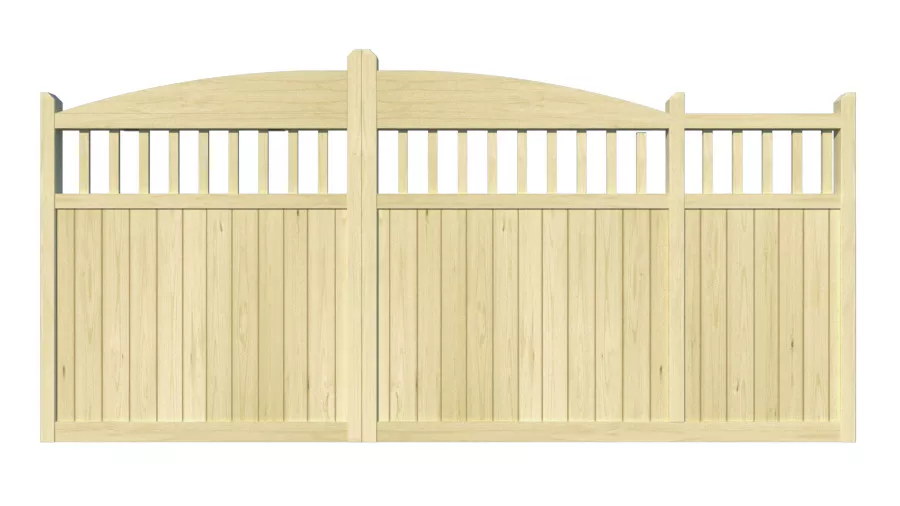 Wooden Sliding Gate - The Redhill