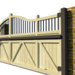 Wooden Sliding Gate - The Suffolk - side