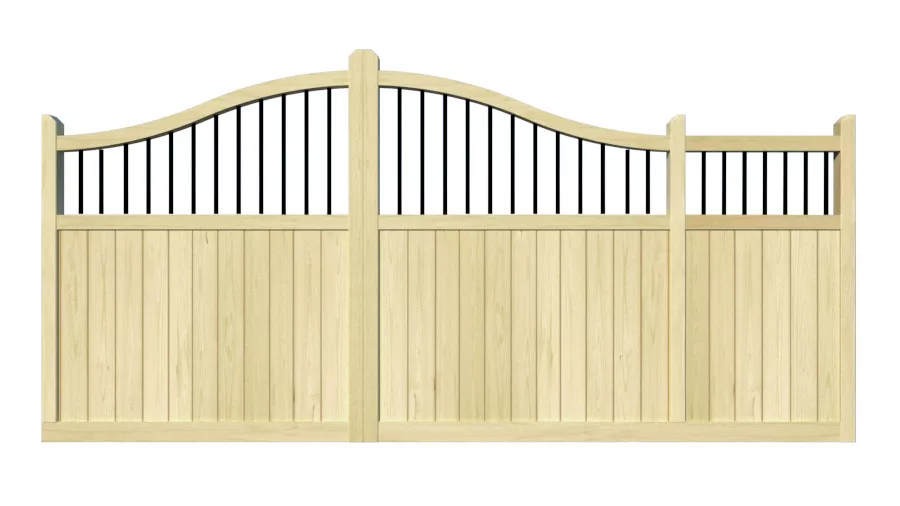 Wooden Sliding Gate - The Suffolk