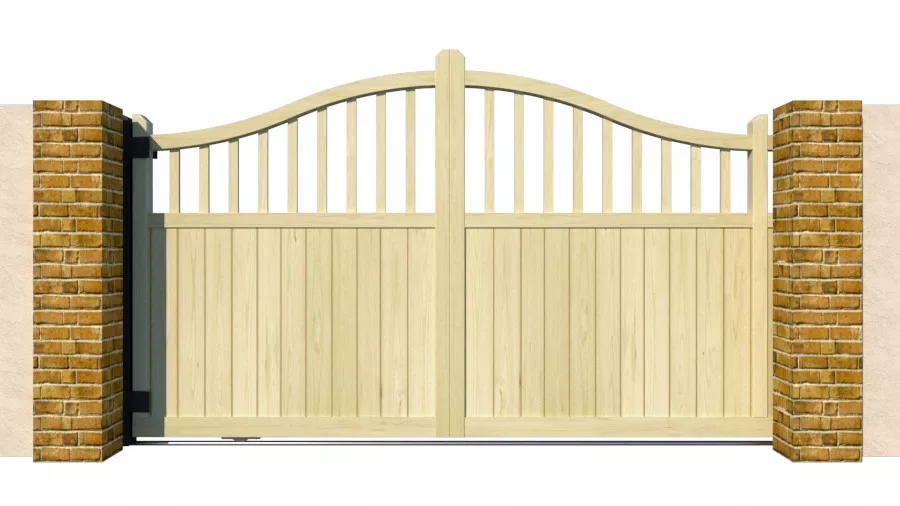 Wooden Sliding Gate - The Torbay - closed