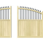 Wooden Sliding Gate - The Woodbridge - split