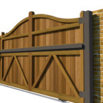Hardwood Sliding Gate - The Berkshire - side