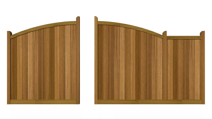Hardwood Sliding Gate - The Chappelwood - split