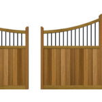Hardwood Sliding Gate - The Foxwood - split
