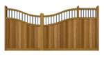 Hardwood Sliding Gate - The Outwood Reverse