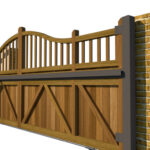 Hardwood Sliding Gate - The Torbay - side