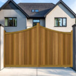 Sliding Gates in Hardwood - Inner Bow Top - The Woodberry