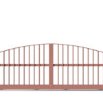 Metal Sliding Gate - The Bude Low - closed