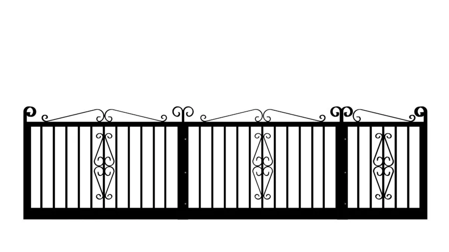 Metal Sliding Gate - The Cambridge