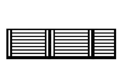 Metal Sliding Gate - The Camden Low