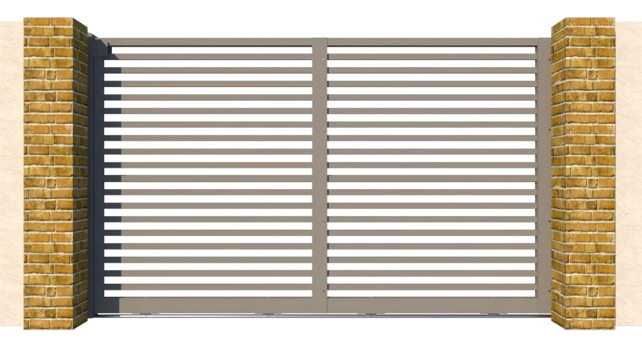 Metal Sliding Gate - The Charlton - closed