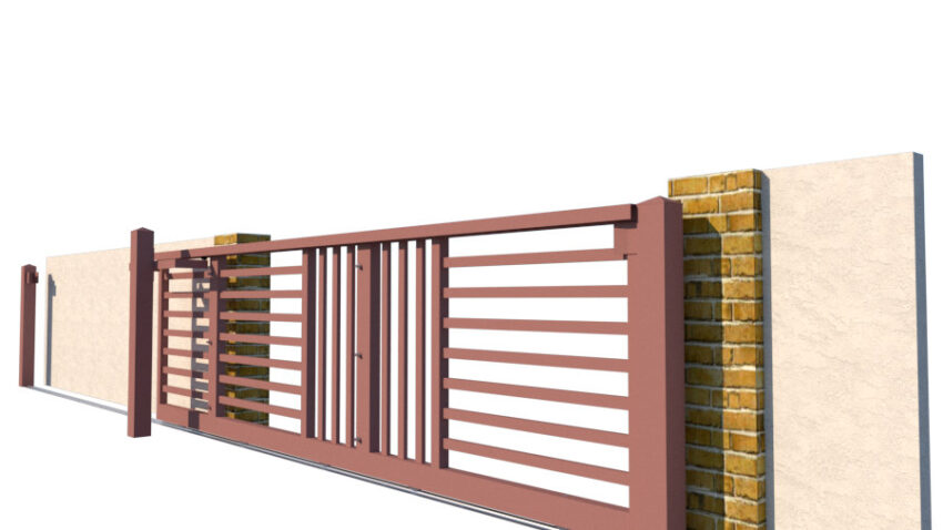 Metal Sliding Gate - The Chelsea Low - side