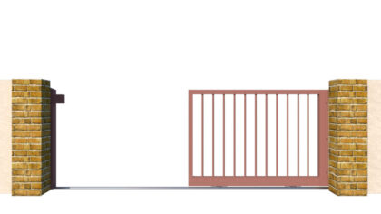 Metal Sliding Gate - The Cheltenham Low - closing