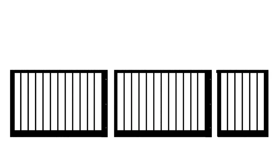 Metal Sliding Gate - The Cheltenham Low - split