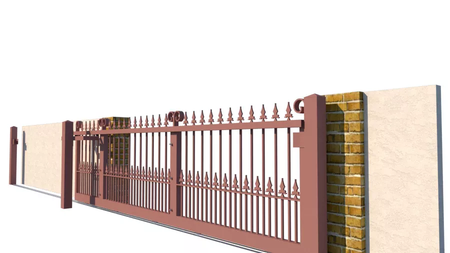 Metal Sliding Gate - The Darlington Low - side