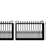 Metal Sliding Gate - The Darlington Low - split