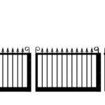 Metal Sliding Gate - The Farnborough Low - split