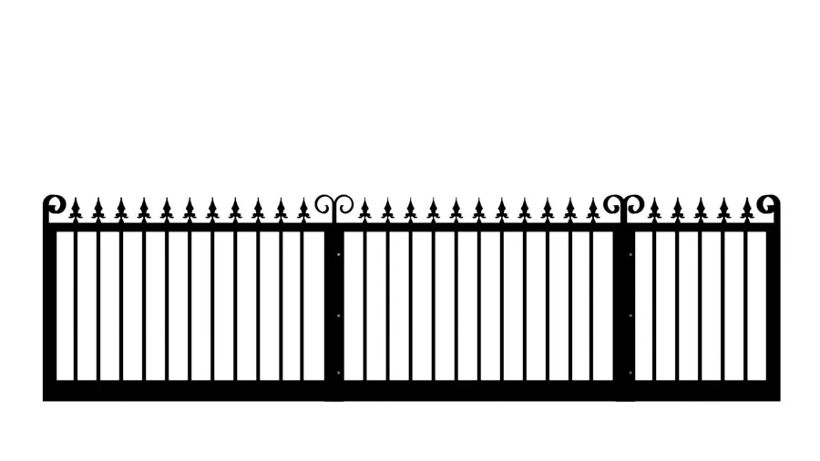 Metal Sliding Gate - The Farnborough Low