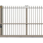 Metal Sliding Gate - The Farnborough - rear