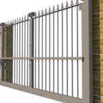 Metal Sliding Gate - The Farnborough - side