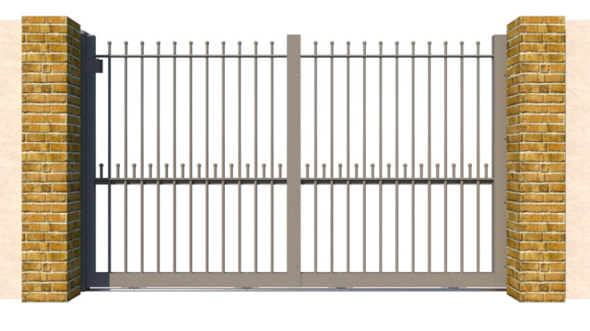 Metal Sliding Gate - The Heathfield - closed